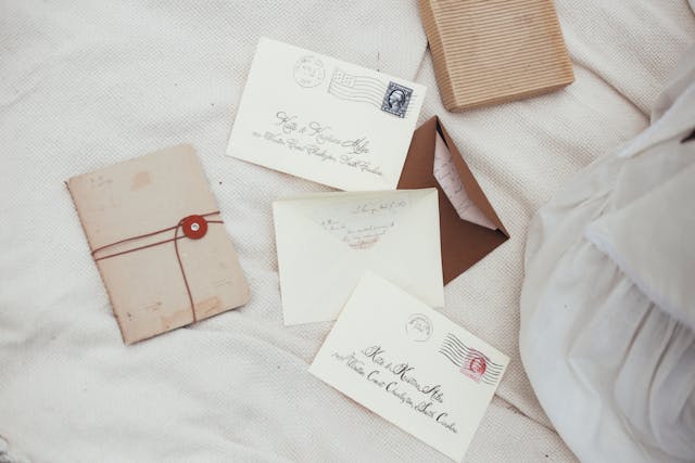 A diverse group of letters illustrating common semi-formal relationships in IELTS such as managers, colleagues, or landlords. - Image 3 - Image 3 - Image 3 - Image 3 - Image 3