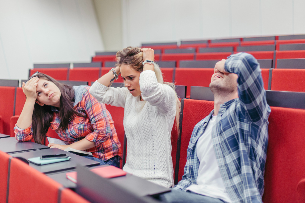 Student looks worried at IELTS writing task 2 prompt - Image 1 - Image 1 - Image 1 - Image 1
